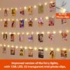 warm white LED photo clip lights aesthetic wall decoration
