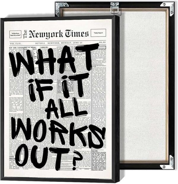 what if it all works out poster black and white