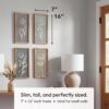 farmhouse wooden floral wall decor lightweight framed art