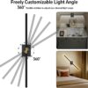 battery operated black wall lights with adjustable direction for reading