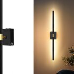 black battery operated wall sconces with remote control for bedroom lighting