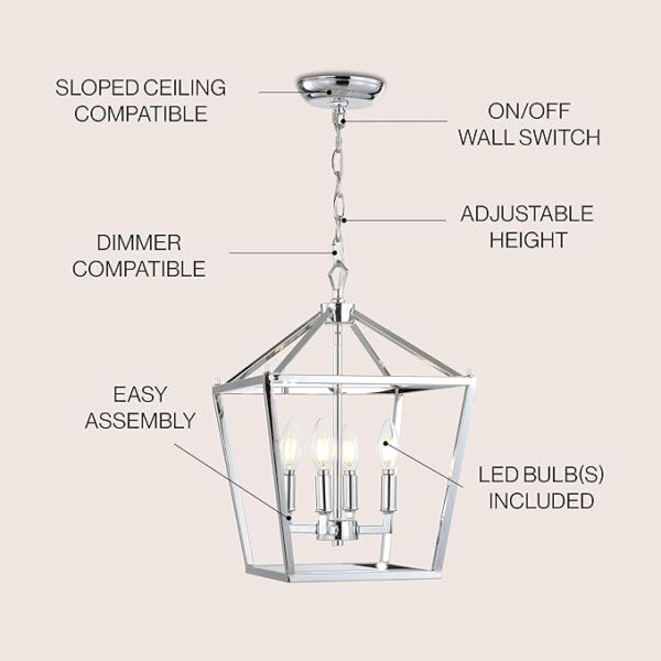 pagoda style pendant light with metal cage design for dining room