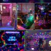 colorful sound reactive disco light for home dance parties