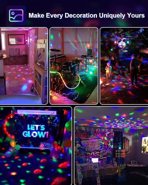 colorful sound reactive disco light for home dance parties