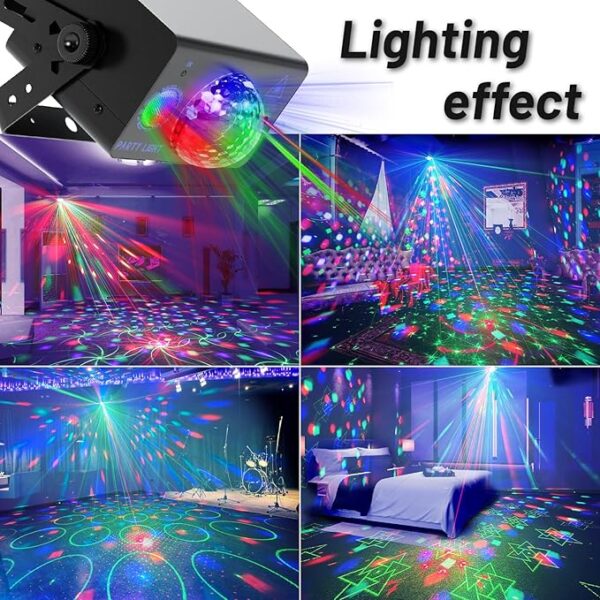 disco ball projector light with remote control for home party decor