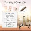 Rustic tabletop wooden plaque for home and office decor