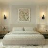 black hardwired wall lights with clear glass shade indoor decor