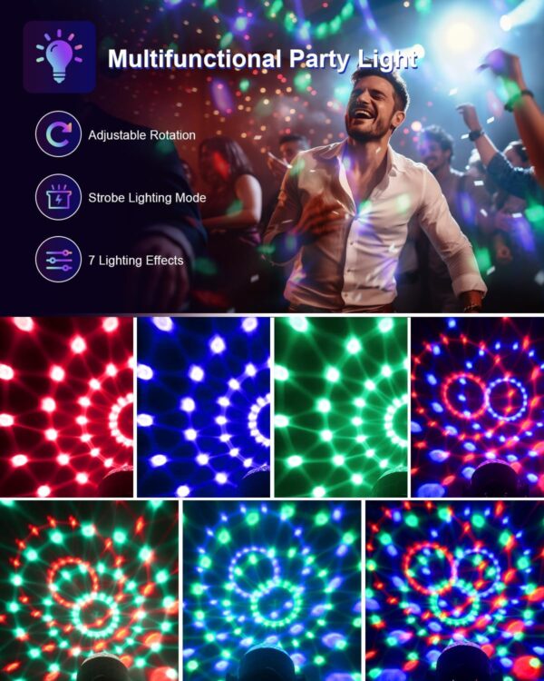music activated party light for birthday and celebration decor