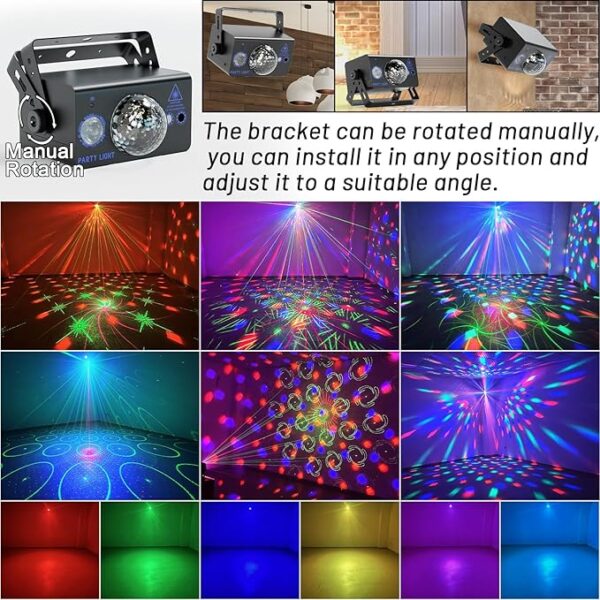 sound activated LED stage light with RGB disco effects for dance floor