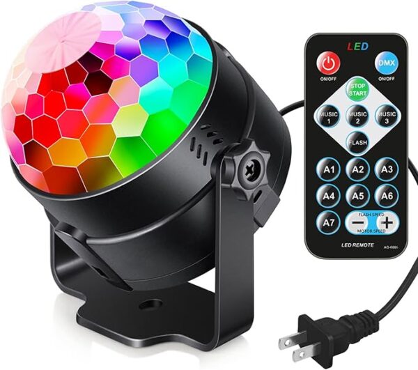 sound activated party lights with remote for DJ and home dance setup