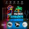 USB powered neon wall light for man cave and pub decor